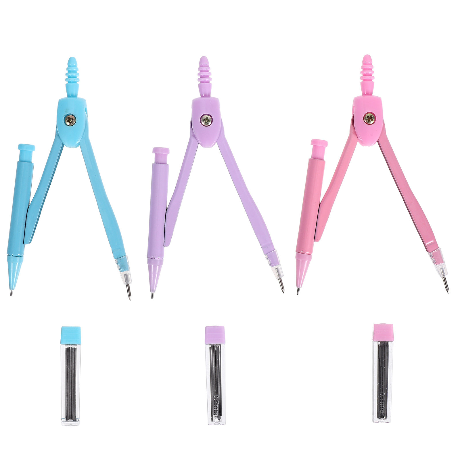 Math Geometry Set With Compass - 기하학 드로잉용 금속 컴퍼스 세트, 수학