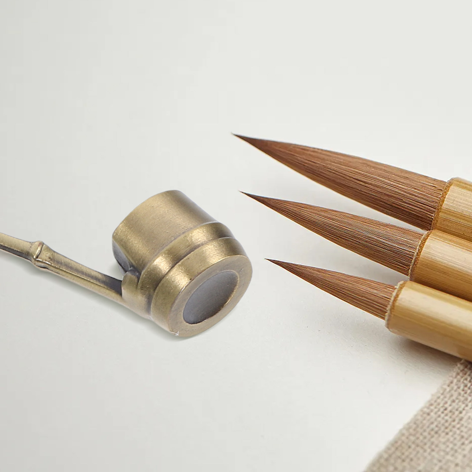 Writing Tools - 서예용 물주걱 구리 합금 수제 물주걱
