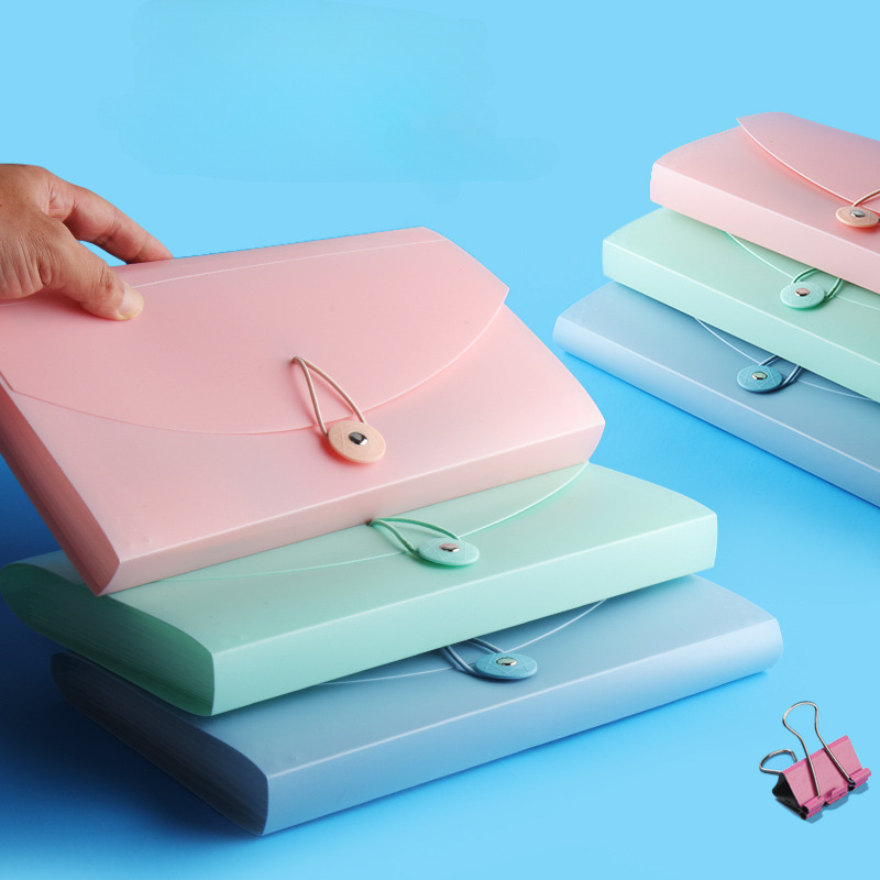 Expandable Accordion File Folder 13 Pockets - 13포켓 확장 파일 폴더, 끈으로 묶는