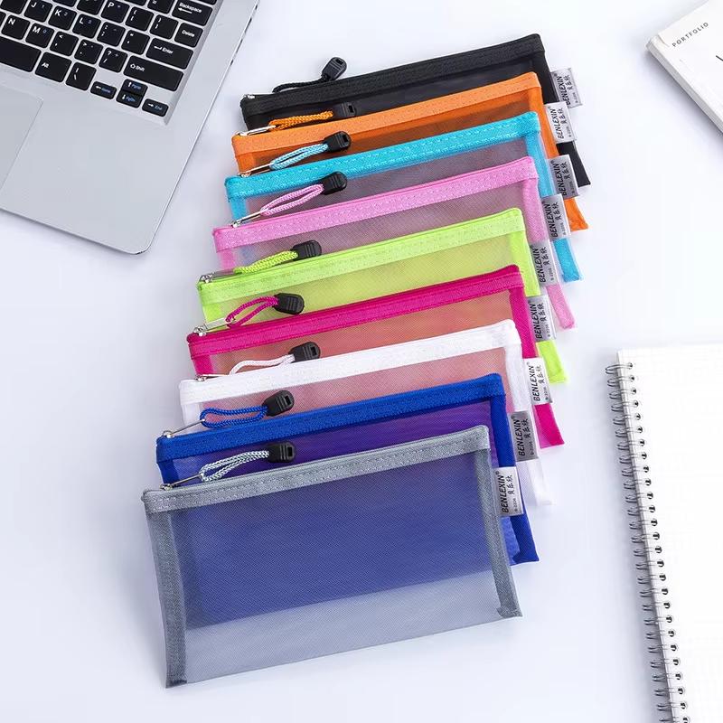 Clear Mesh Pencil Pouch For Exam - 새로운 내구성 있는 지퍼 메쉬 연필