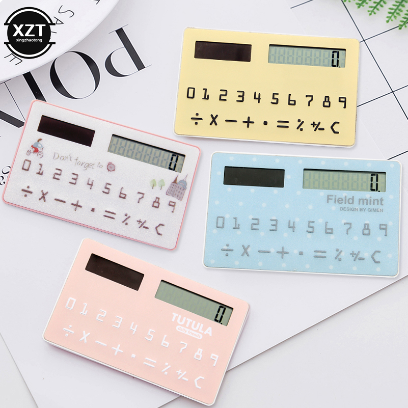 Scientific Calculator For Secondary School - 휴대용 카드 계산기 미니 태양열 계산기,