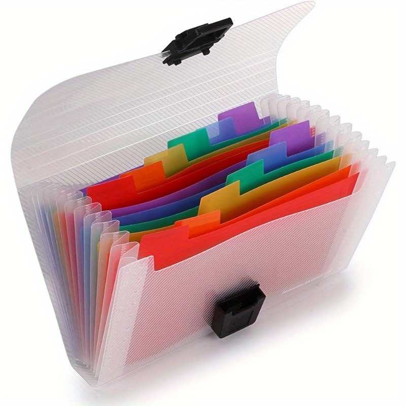 A6 확장 파일 정리함 13포켓, 버튼 잠금식 아코디언 - Expandable Accordion File Folder 13 Pockets 리뷰 및 가격