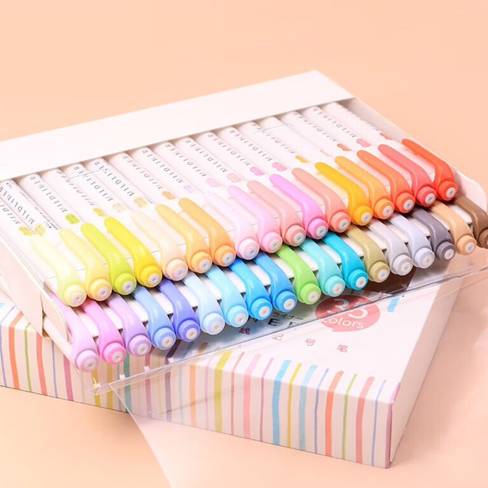 35 색상 ZEBRA Mildliner Highland - Pastel Highlighter Set Double Ended 리뷰 및 가격