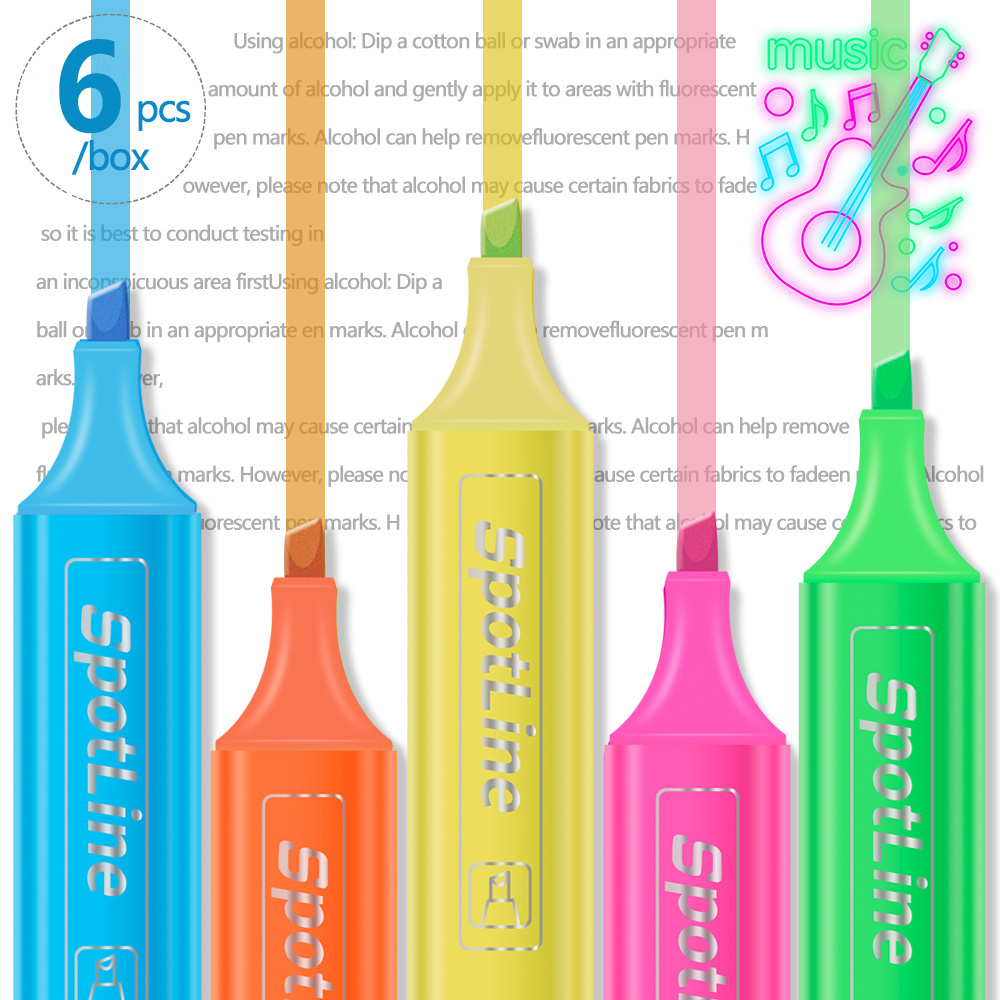 4/6 개/대 파스텔 플랫 단일 헤드 라이트 컬러 비스 - Pastel Highlighter Set Double Ended 리뷰 및 가격