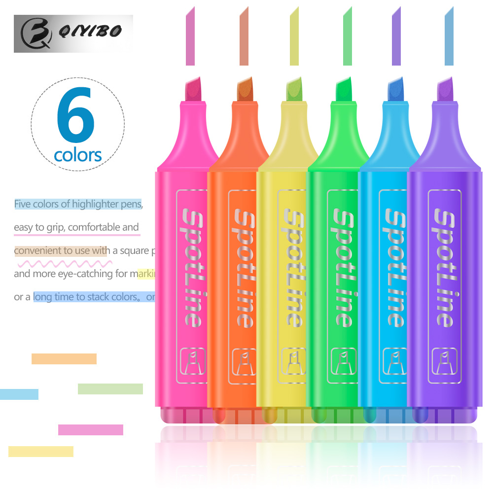 4/6 개/대 파스텔 플랫 단일 헤드 라이트 컬러 비스 - Pastel Highlighter Set Double Ended 리뷰 및 가격