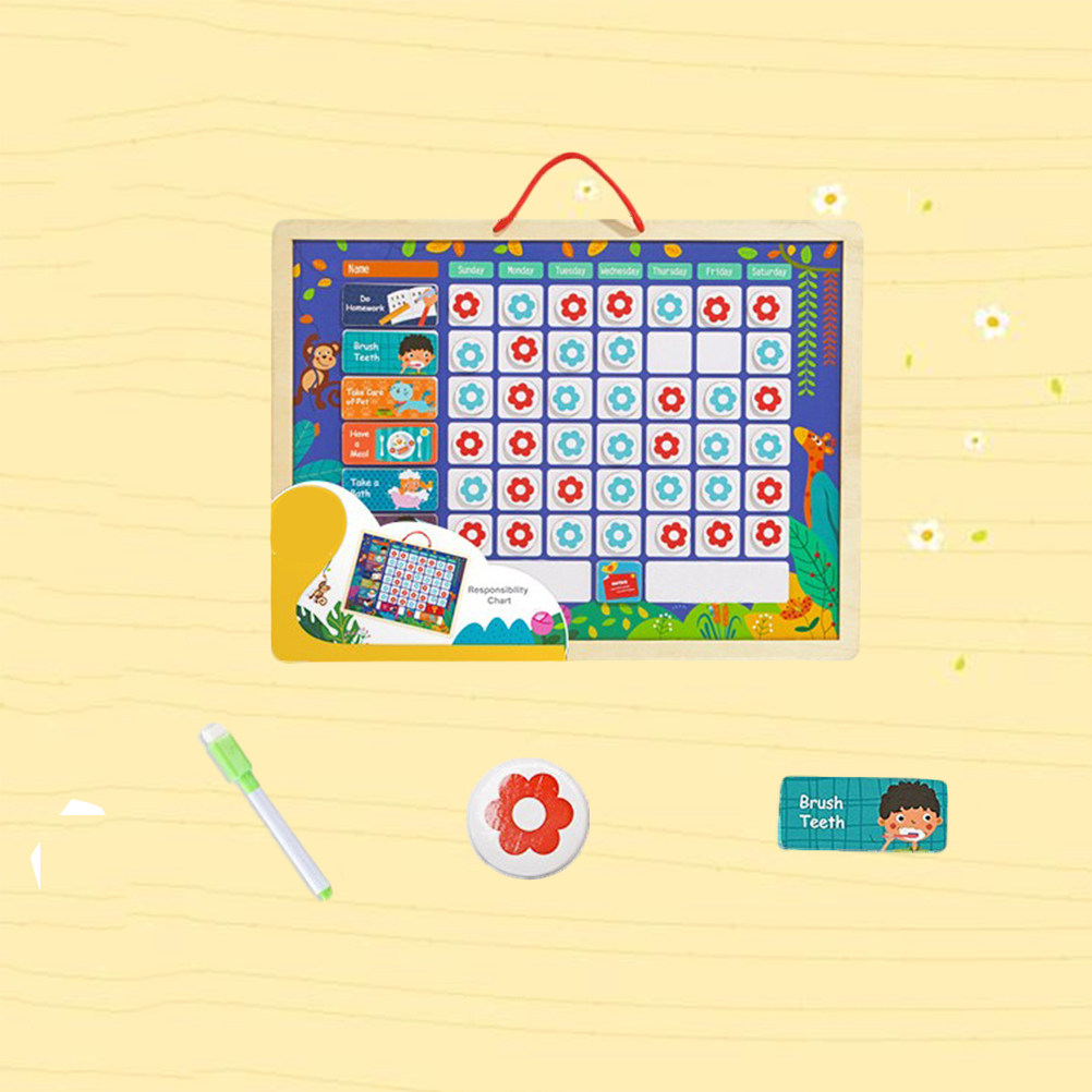 어린이용 자석 책임감 차트, 나무 재질의 행동 관찰 보 - Kids Magnetic Reward Chart Board 리뷰 및 가격