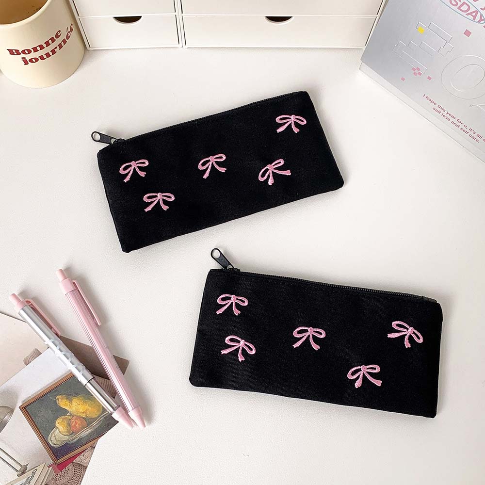 리본 보우 문구 가방 대용량 미학적 한국 스타일 필통  - Aesthetic Large Pencil Case Pouch 리뷰 및 가격