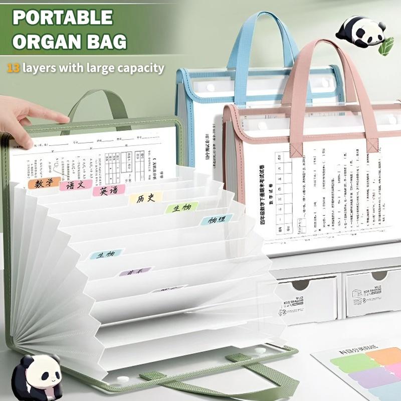 A4 휴대용 아코디언 파일 정리함 13포켓 확장 파일  - Expandable Accordion File Folder 13 Pockets 리뷰 및 가격