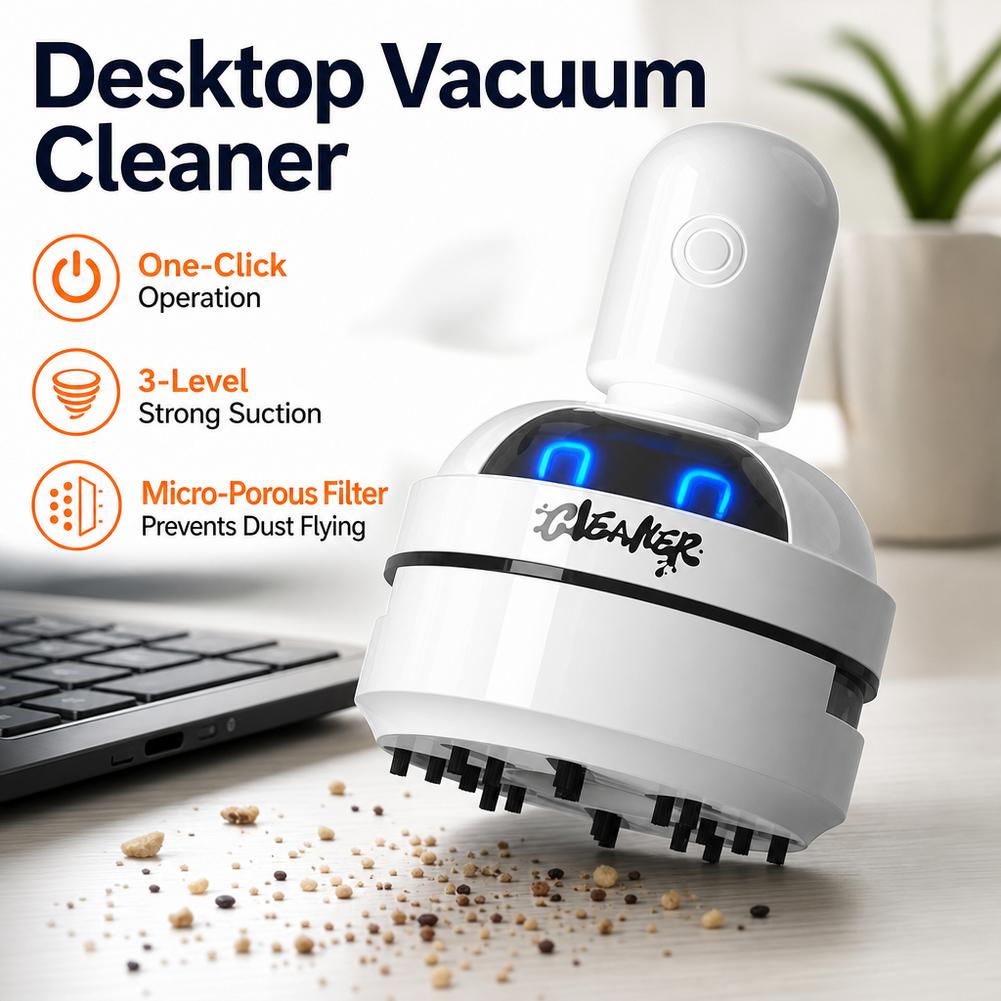 휴대용 미니 데스크 진공 청소기 무선 데스크탑 키보드  - Mini Desktop Vacuum Cleaner For Eraser Dust 리뷰 및 가격