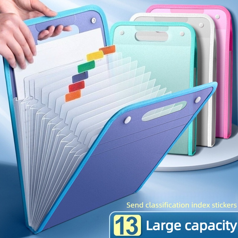 반투명 아코디언 파일 폴더 13포켓 확장형 정리함 라벨 - Expandable Accordion File Folder 13 Pockets 리뷰 및 가격