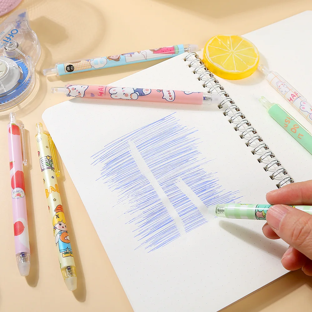 20 개/몫 귀여운 카와이 지울 수있는 젤 펜 0.5m - Retractable Eraser Pen Click 리뷰 및 가격
