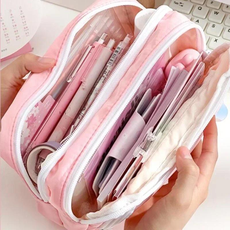 휴대용 대용량 미적 감각의 필통 및 학용품 케이스, 귀 - Aesthetic Large Pencil Case Pouch 리뷰 및 가격