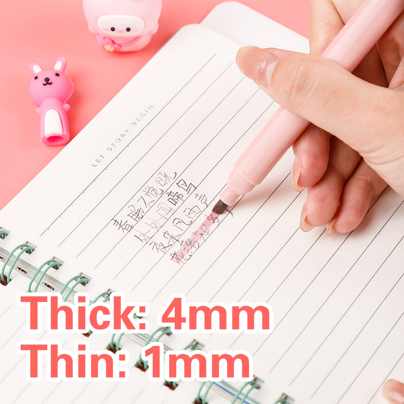 6 개/갑 Kawaii 고양이 발톱 파스텔 컬러 형광펜 - Pastel Highlighter Set Double Ended 리뷰 및 가격