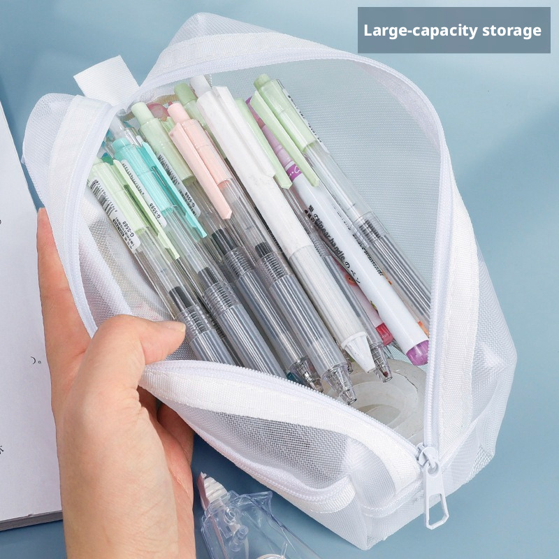 더블 레이어 투명 메쉬 연필 케이스 시험 특수 문구 가 - Clear Mesh Pencil Pouch For Exam 리뷰 및 가격