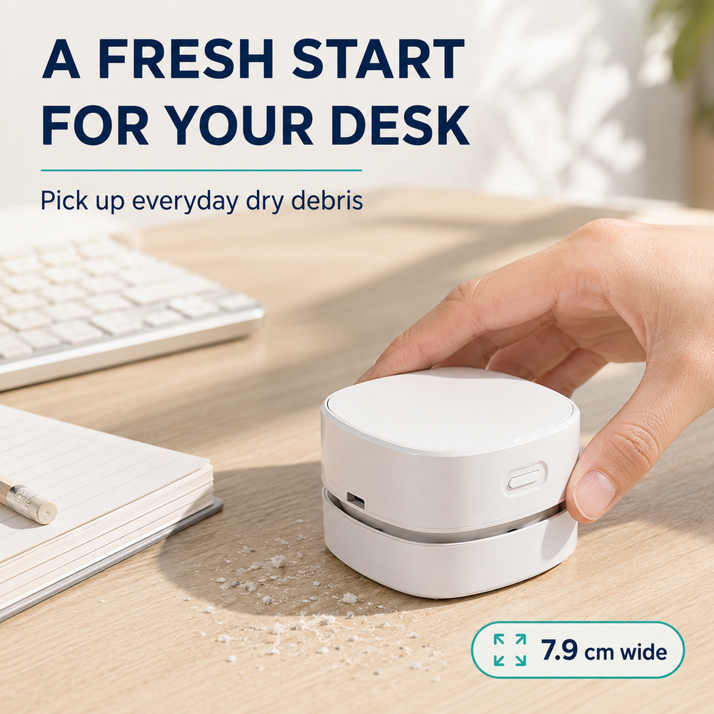 휴대용 미니 무선 진공 청소기, 책상이나 사무실 테이블 - Mini Desktop Vacuum Cleaner For Eraser Dust 리뷰 및 가격