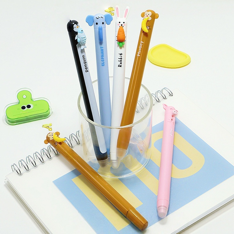 신기한 동물 모양 지워지는 클릭펜 - 귀여운 접이식 젤 - Retractable Eraser Pen Click 리뷰 및 가격