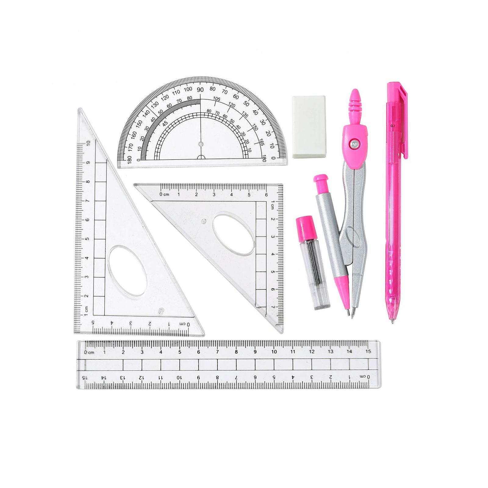 공학 수학 기하학 장비 세트 - 삼각자, 각도기, 컴퍼 - Math Geometry Set With Compass 리뷰 및 가격