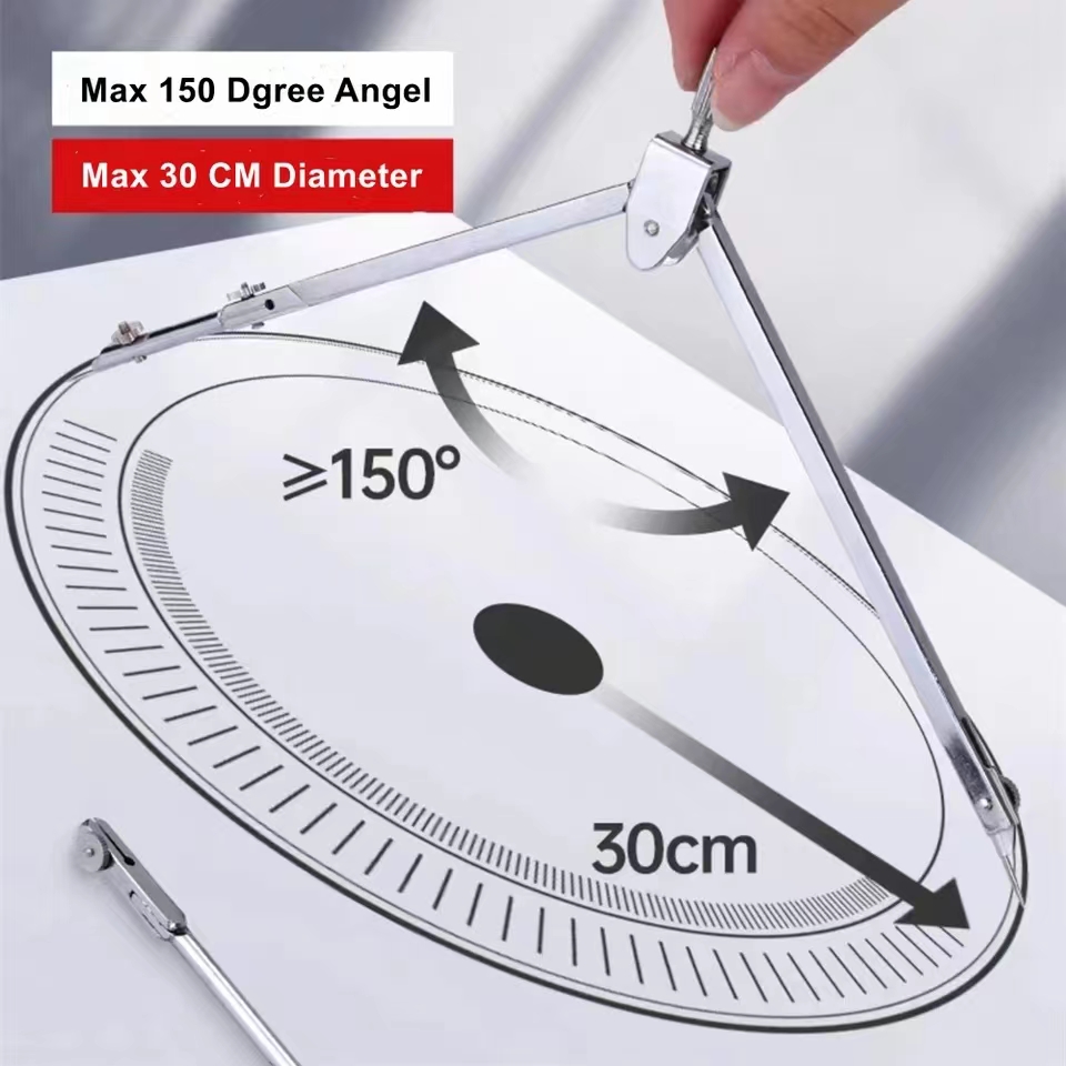 스테인레스 스틸 제도 세트 내구성 드로잉 나침반 수학  - Math Geometry Set With Compass 리뷰 및 가격
