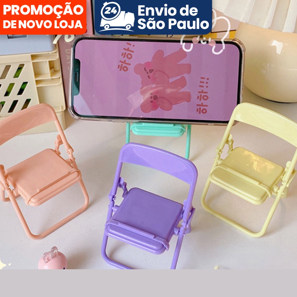 귀여운 의자 모양 휴대폰 거치대, 창의적인 데스크탑 정 - Desk Accessories 리뷰 및 가격