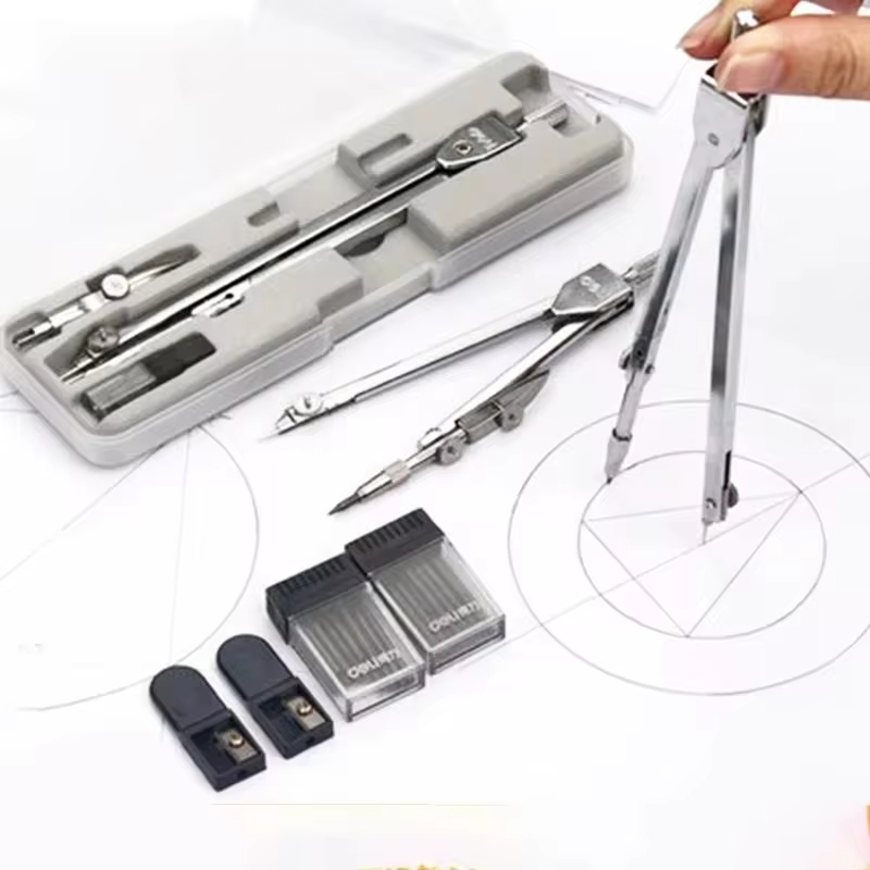 스테인레스 스틸 다기능 도면 그리기 나침반 수학 기하학 - Math Geometry Set With Compass 리뷰 및 가격