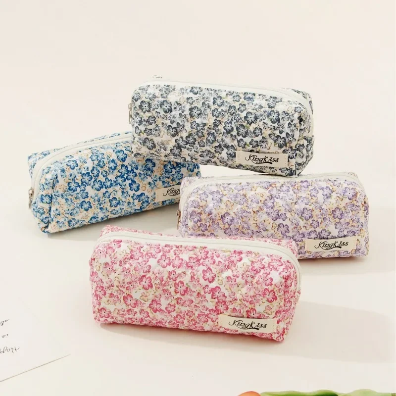 1 조각 학생을위한 레트로 꽃 연필 주머니 미적 빈티지 - Aesthetic Large Pencil Case Pouch 리뷰 및 가격