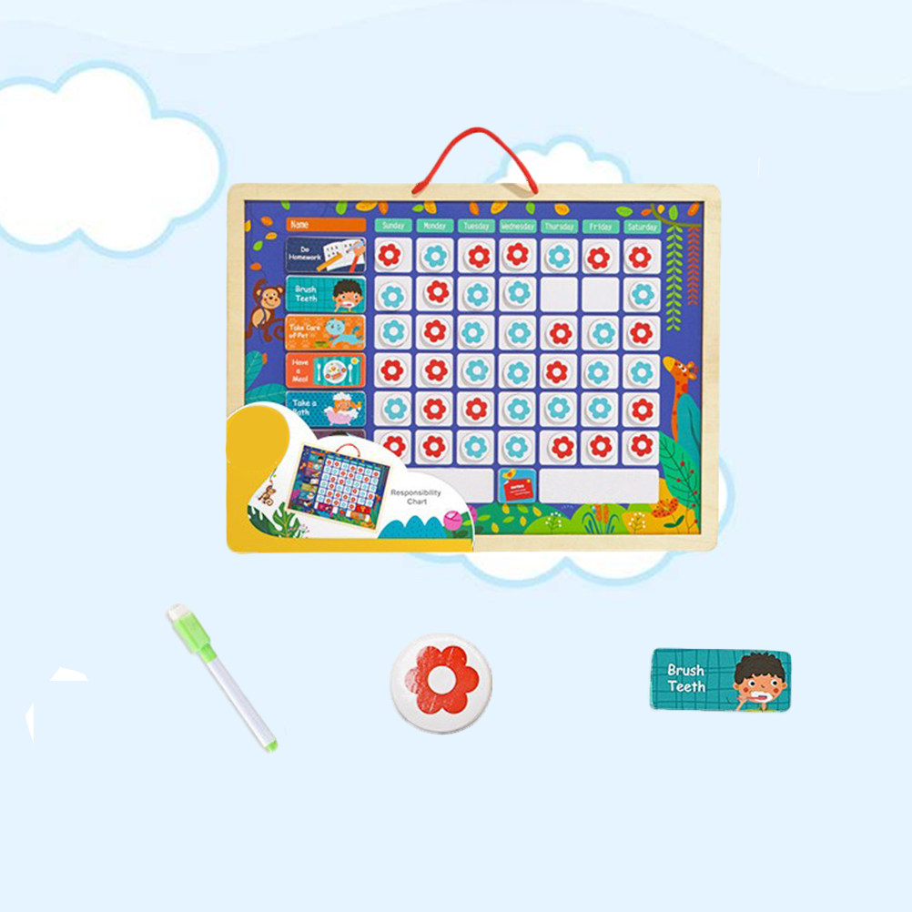어린이용 교육용 자석 책임감 훈련표, 긍정적인 행동 기 - Kids Magnetic Reward Chart Board 리뷰 및 가격