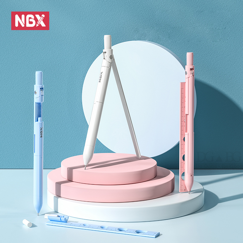 NBX 나침반 연필 학교 그리기 도구 눈금자 지우개 세 - Math Geometry Set With Compass 리뷰 및 가격