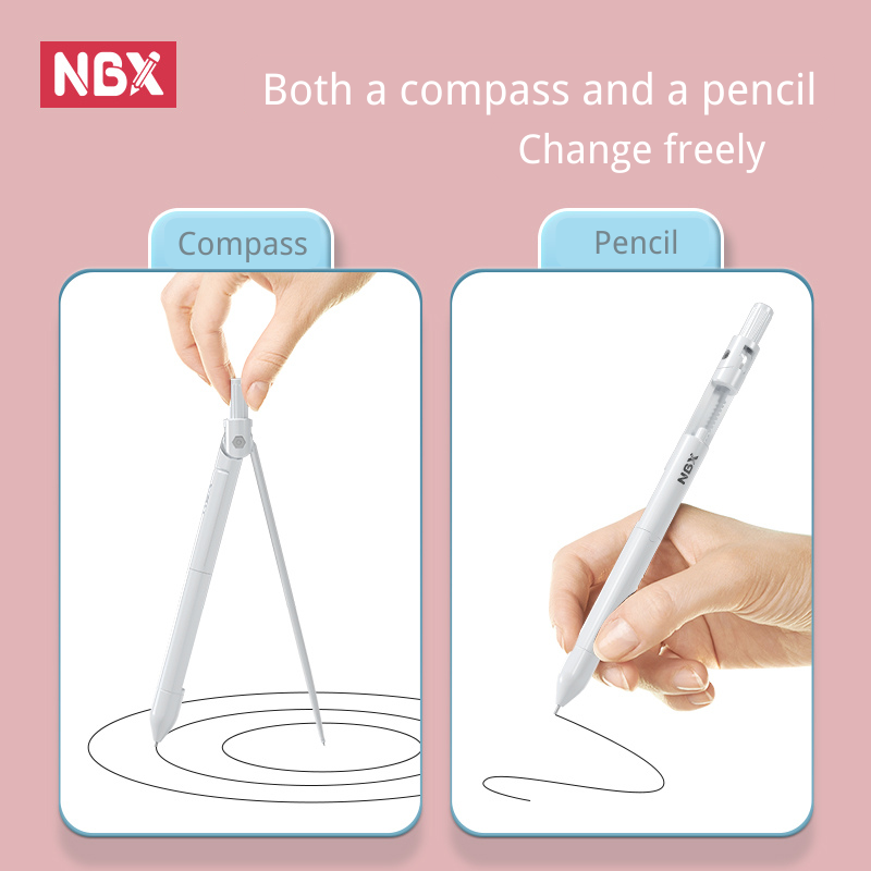 NBX 나침반 연필 학교 그리기 도구 눈금자 지우개 세 - Math Geometry Set With Compass 리뷰 및 가격