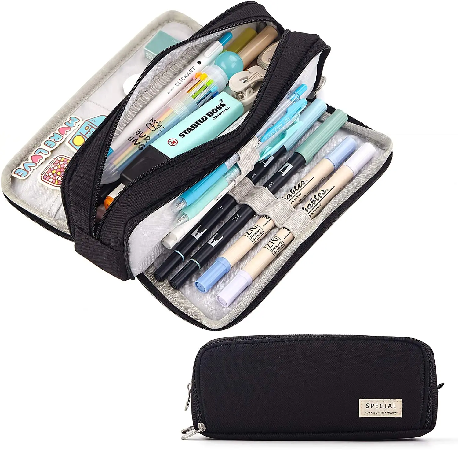 연필 케이스 대용량 연필 주머니 미적 펜 가방 Offi - Aesthetic Large Pencil Case Pouch 리뷰 및 가격